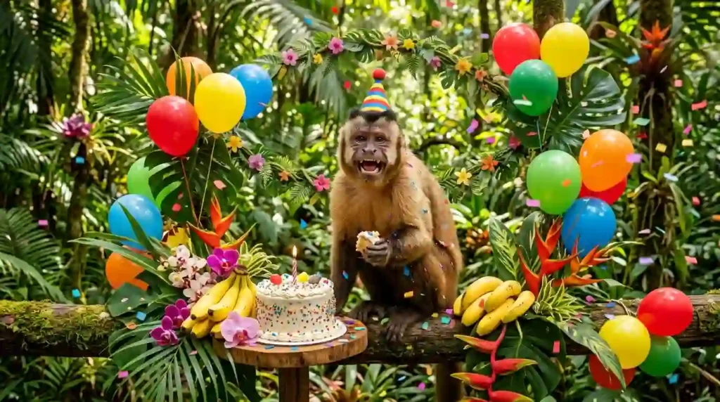 Funny Monkey Birthday Wishes for a Wild Laugh