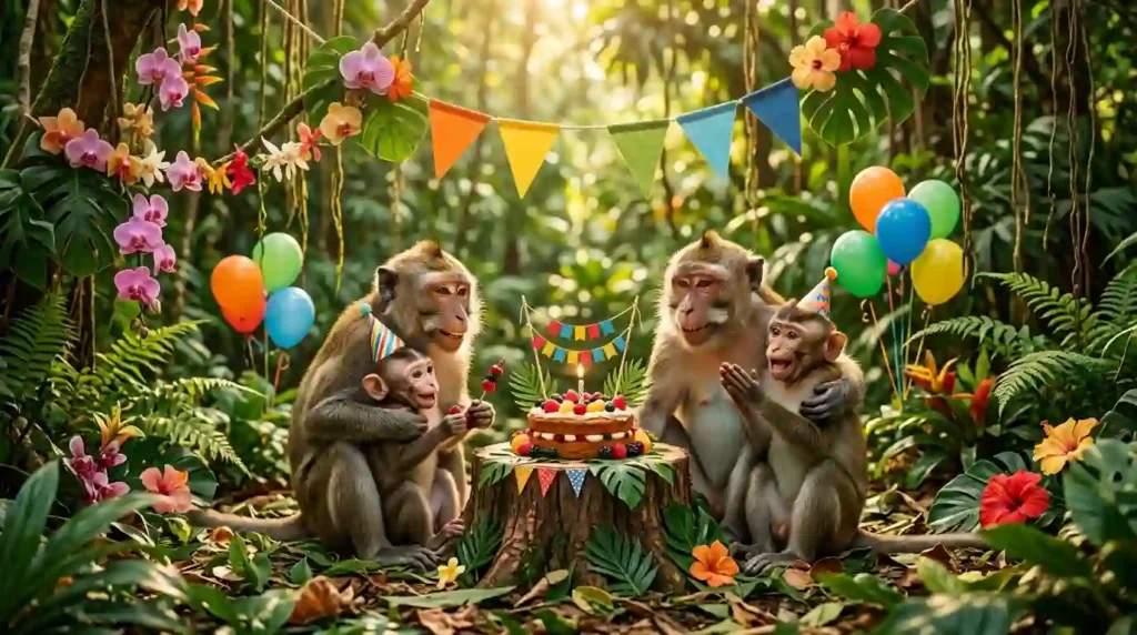 Monkey Birthday Wishes for Family