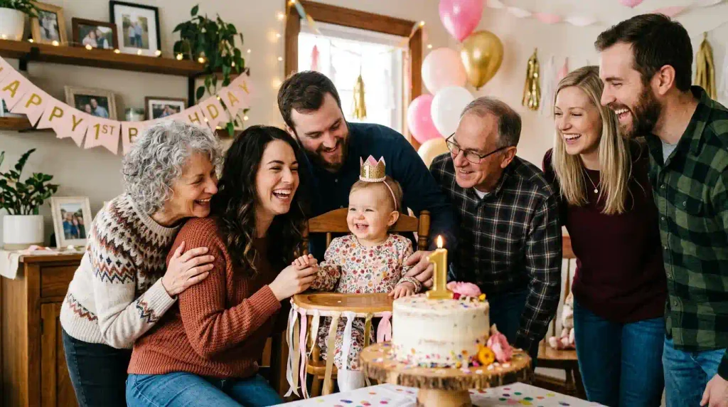Family Birthday Wishes for One Year Old Girl