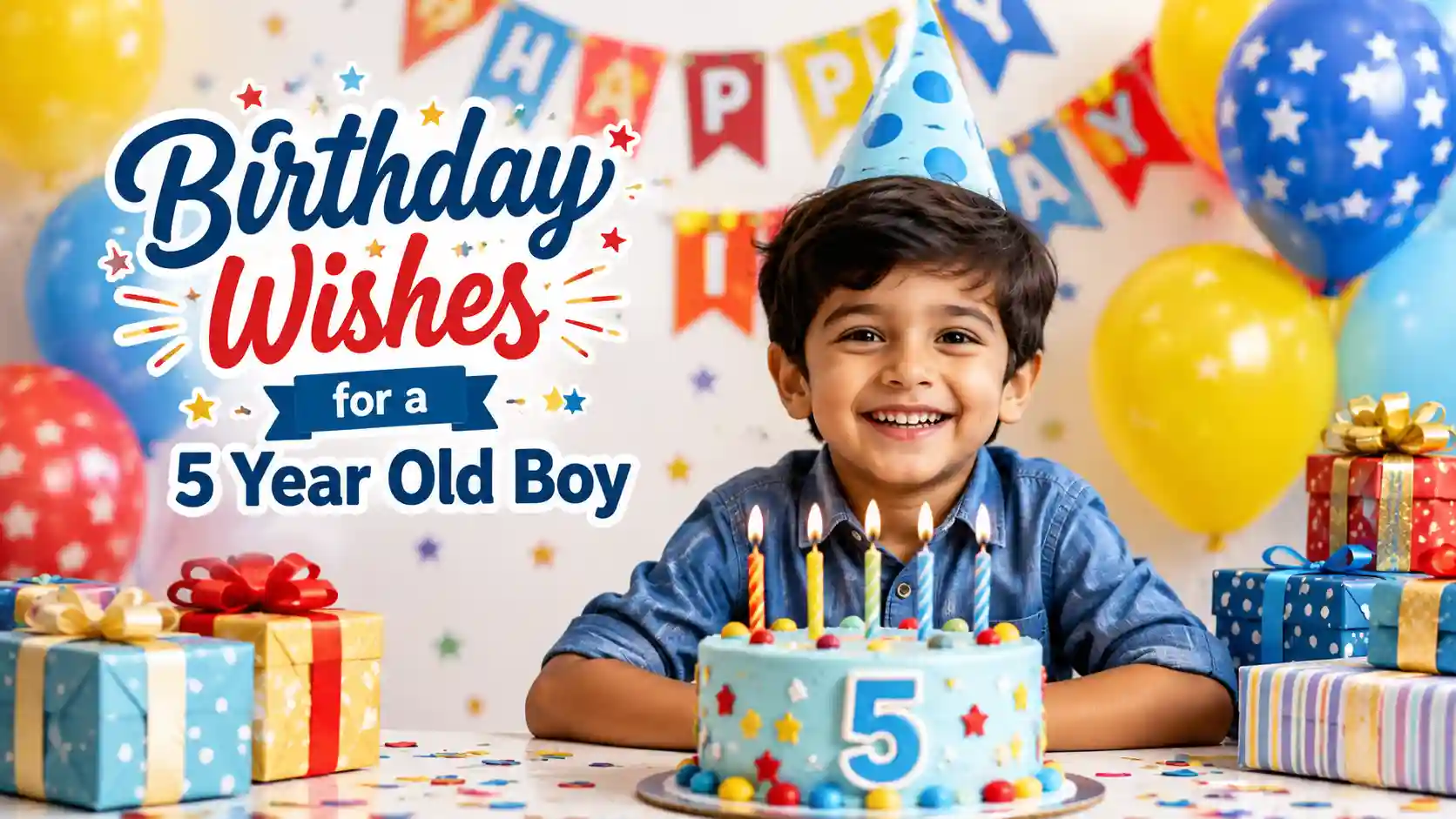 Birthday Wishes for a 5 Year Old Boy