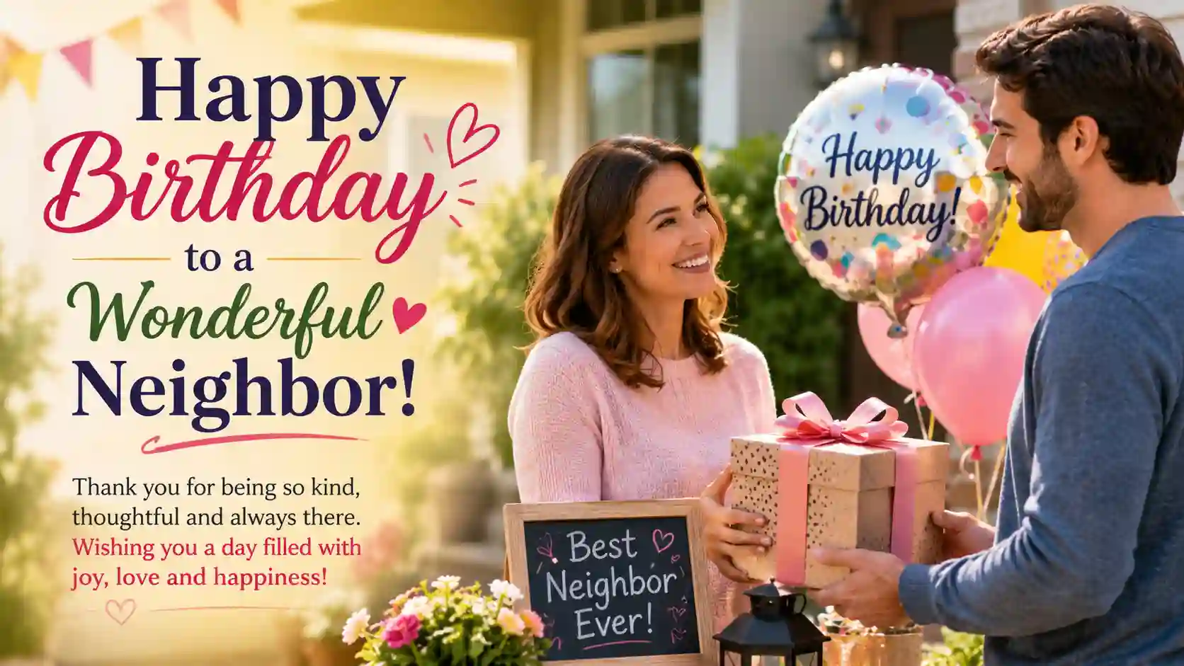 Birthday Wishes For Neighbor