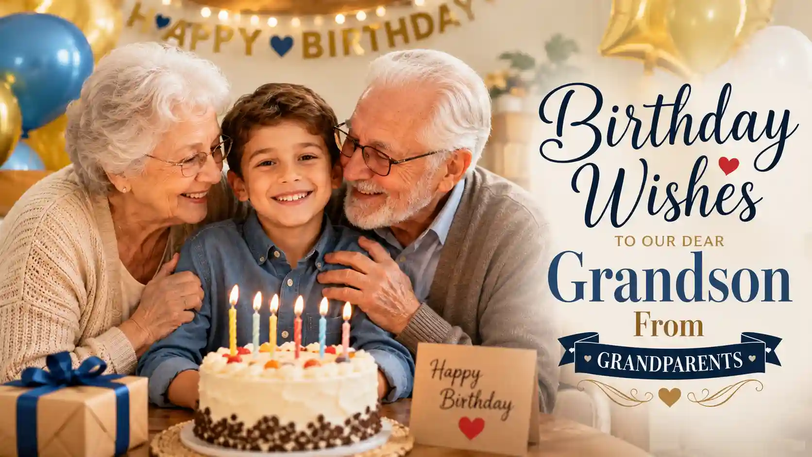 Birthday Wishes to Grandson From Grandparents