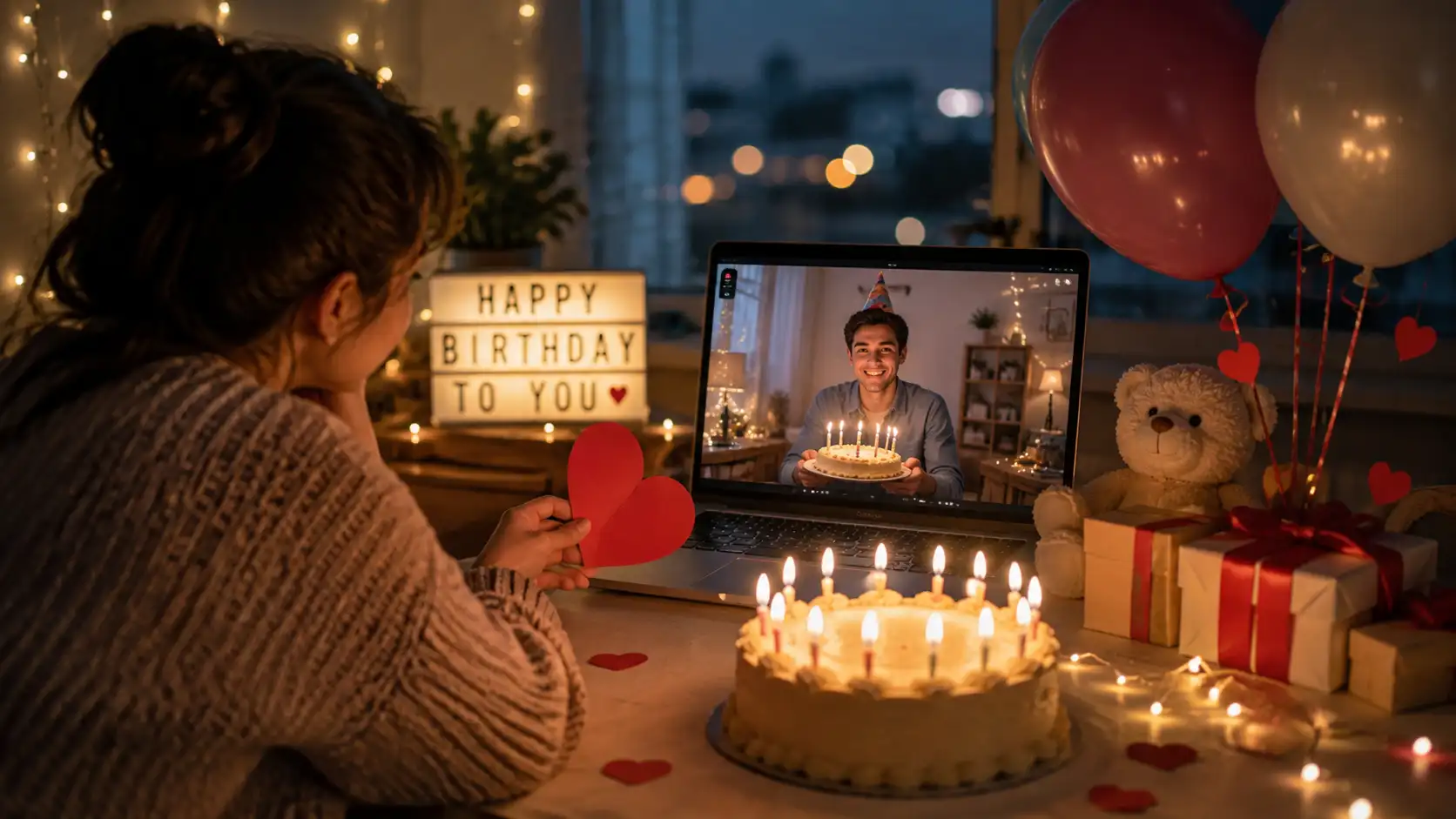 Long Distance Birthday Wishes