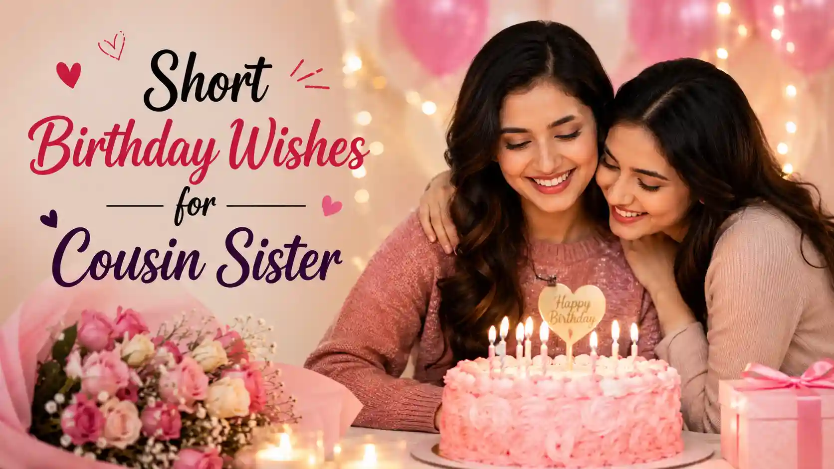 Short Birthday Wishes for Cousin Sister
