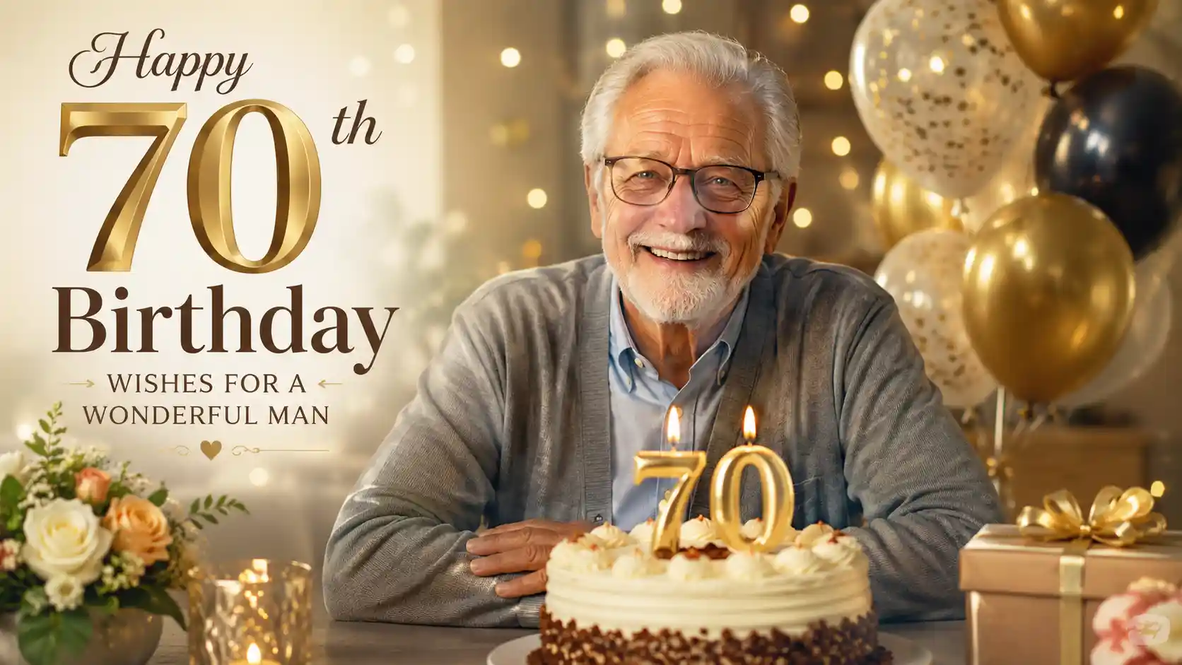 Birthday Wishes for 70 Year Old Man
