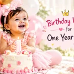 Birthday Wishes for One Year Old Girl