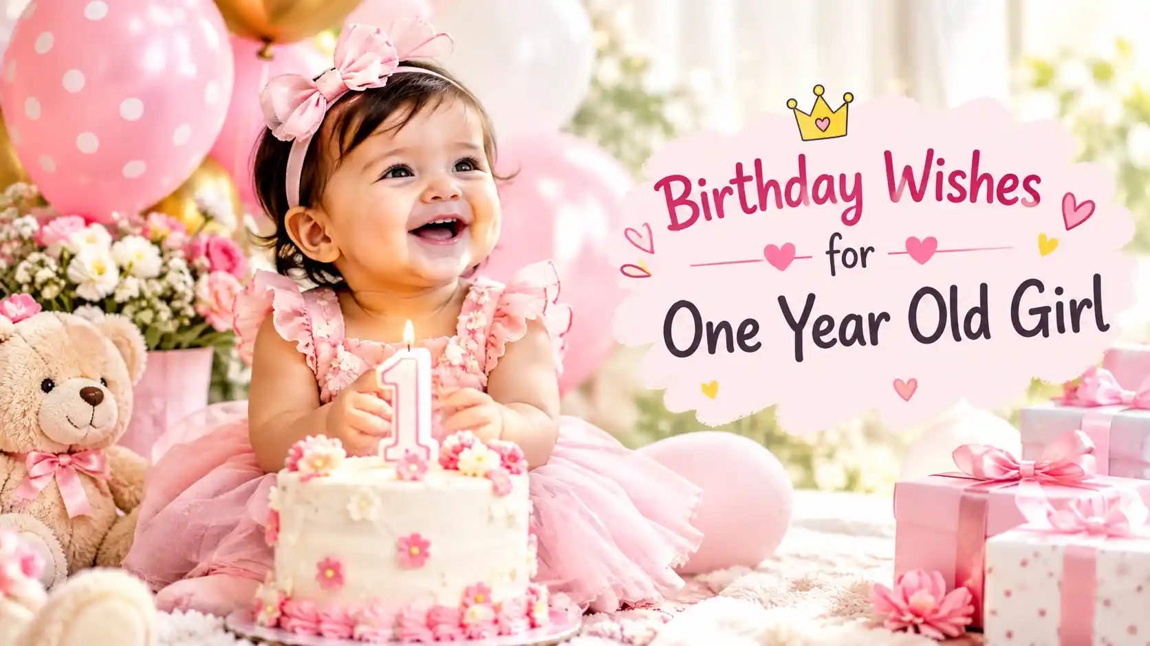 Birthday Wishes for One Year Old Girl