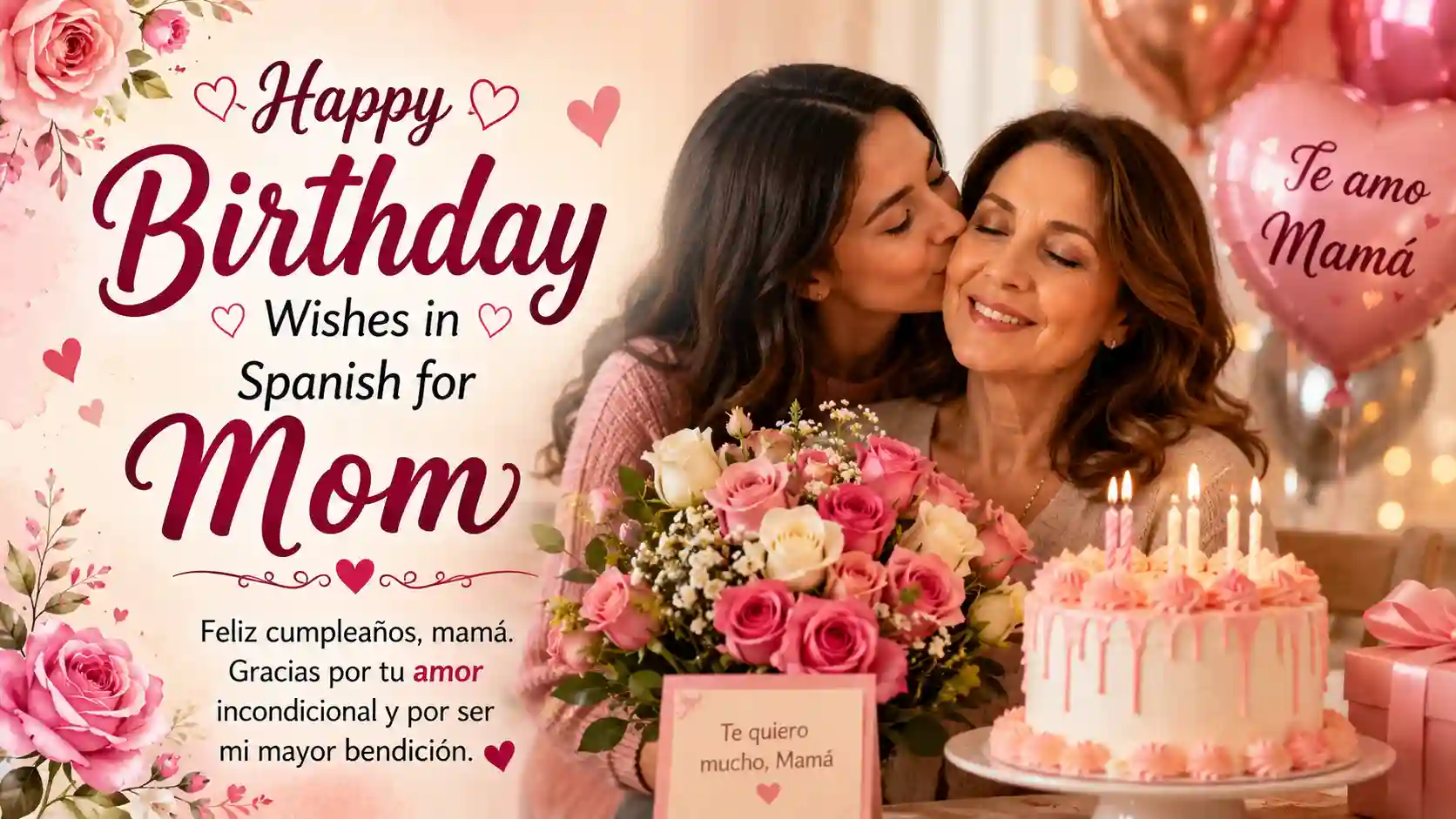 Happy Birthday Wishes In Spanish For Mom
