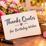 Thanks Quotes For Birthday Wishes